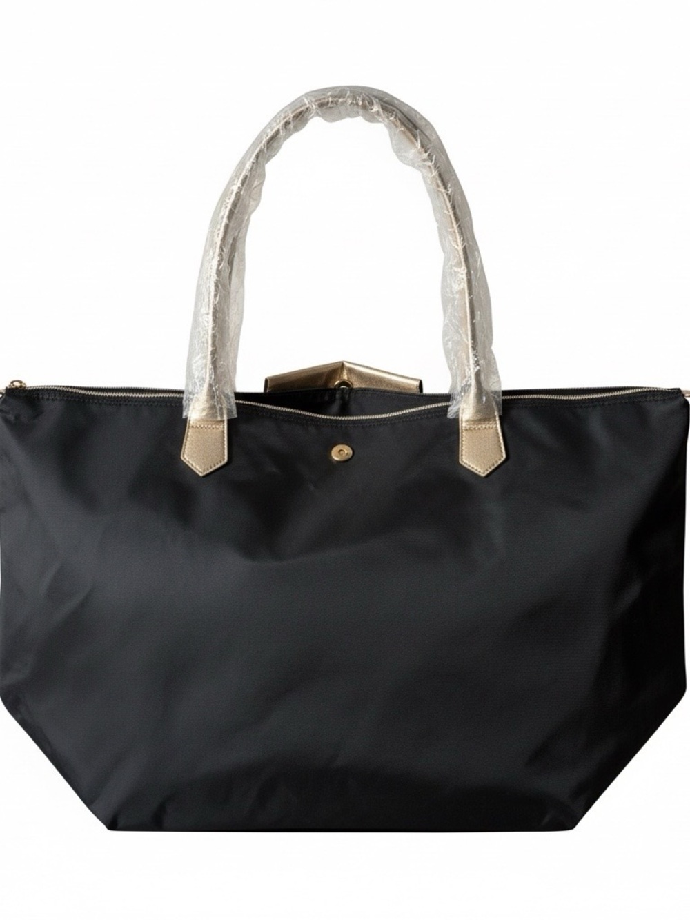 Bath & Body Works Black Tote with Gold Details